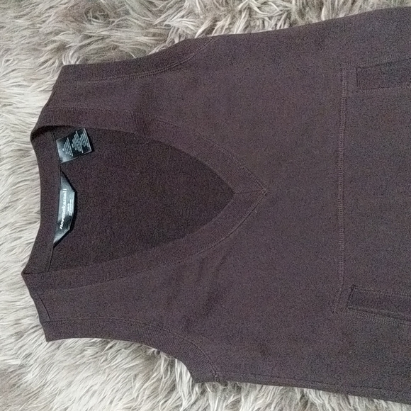 Norma Kamali Sleeveless V-Neck Tunic/ Sweatshirt Dress - Picture 3 of 12